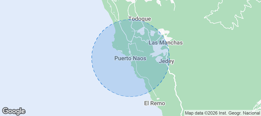 Puerto Naos Airbnb map